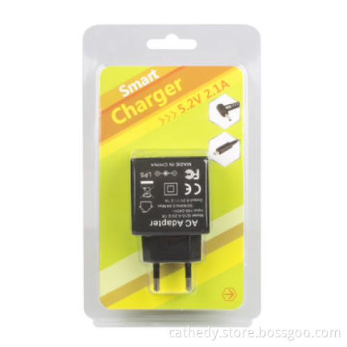 NEW Tablet Charger 5.35V 2A with Micro usb& 2.5*0.7mm cableNew
